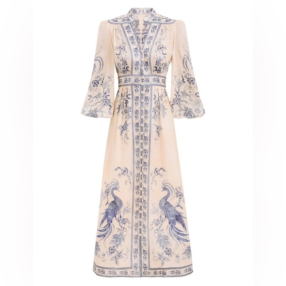 zimmernam | Dresses | Zimmermann Lucky Plunge Midi Dress | Poshmark